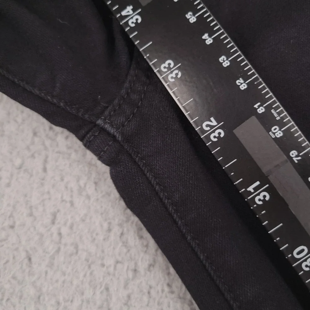 PAIGE Jeans Size 27 Skyline Straight Low Rise Black Stretch Denim 27x33